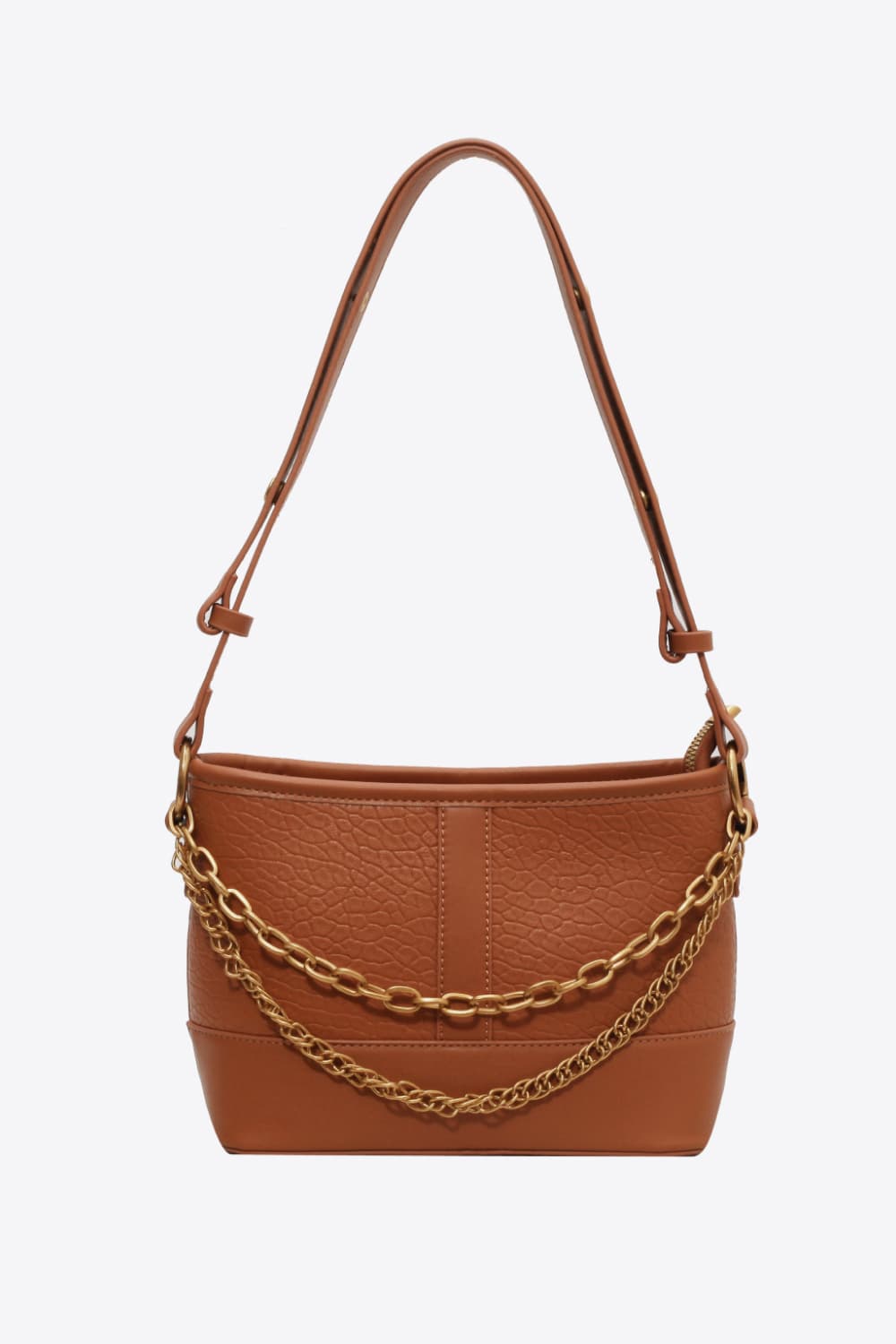 PU Leather Shoulder Bag Caramel One Size 2147f011e4df4ff4bb0c80579d99140d-Max Trendsi