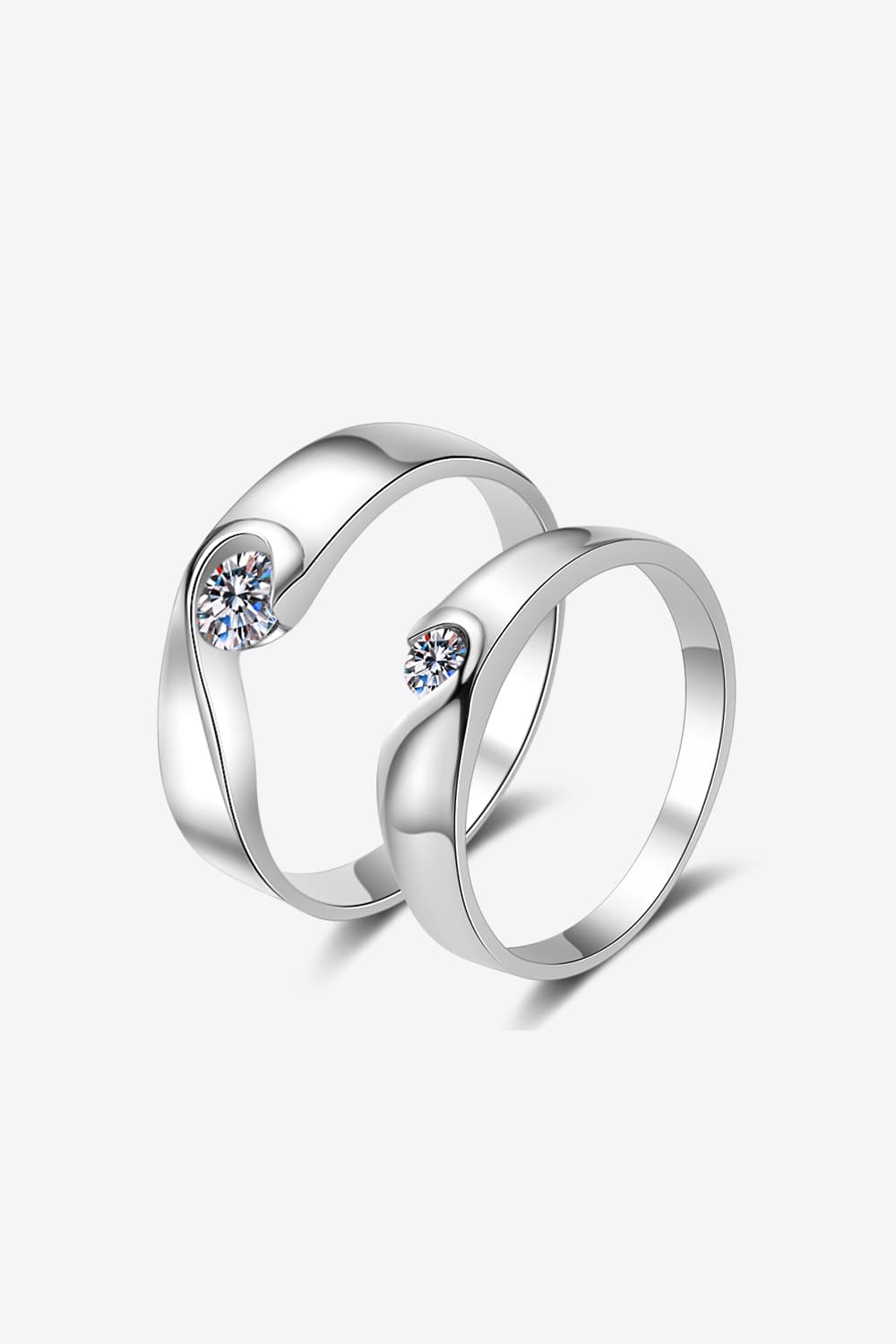 Moissanite Rhodium-Plated Ring Women 8850f1c91a9b442b951573d788721a03-Max Trendsi