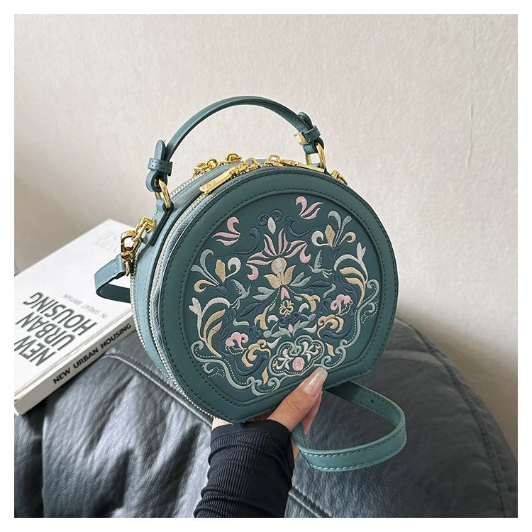 Glownestbest ® | Flourısh Bag drak blue handbag 7.5x6.89x2.95 inches S302b6bc45d6c4fccbdcac3d56bf5bebbH Glownestbest