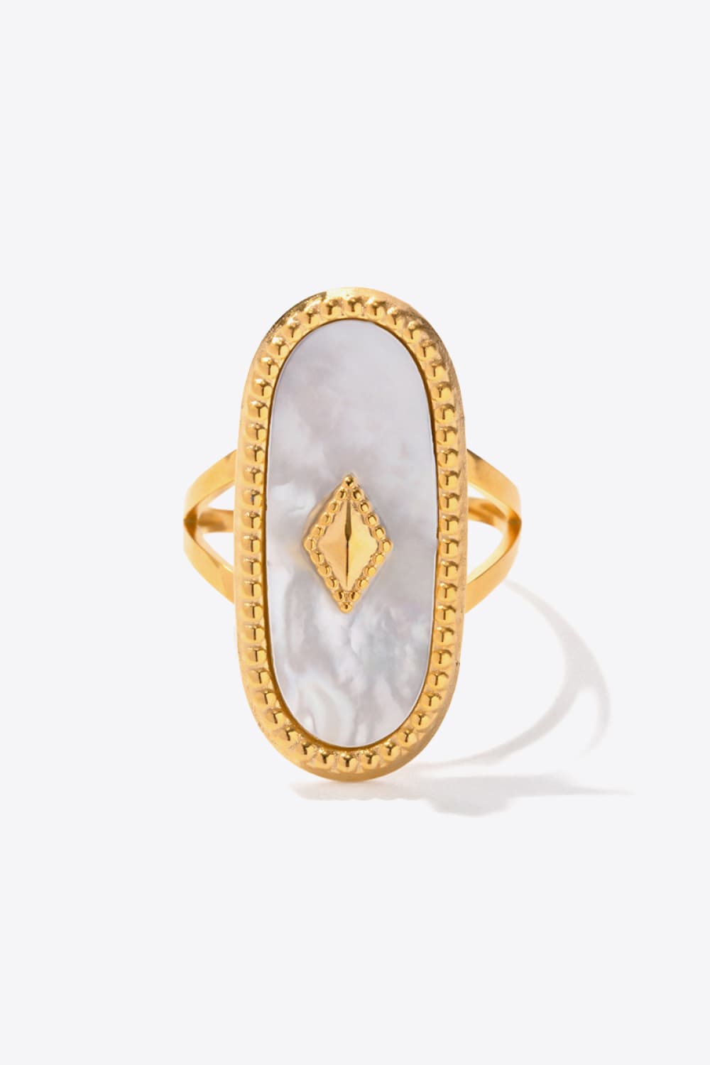 Natural Stone Copper Ring White One Size a213572512af497d9e014ae7bbdf4e44-Max Trendsi