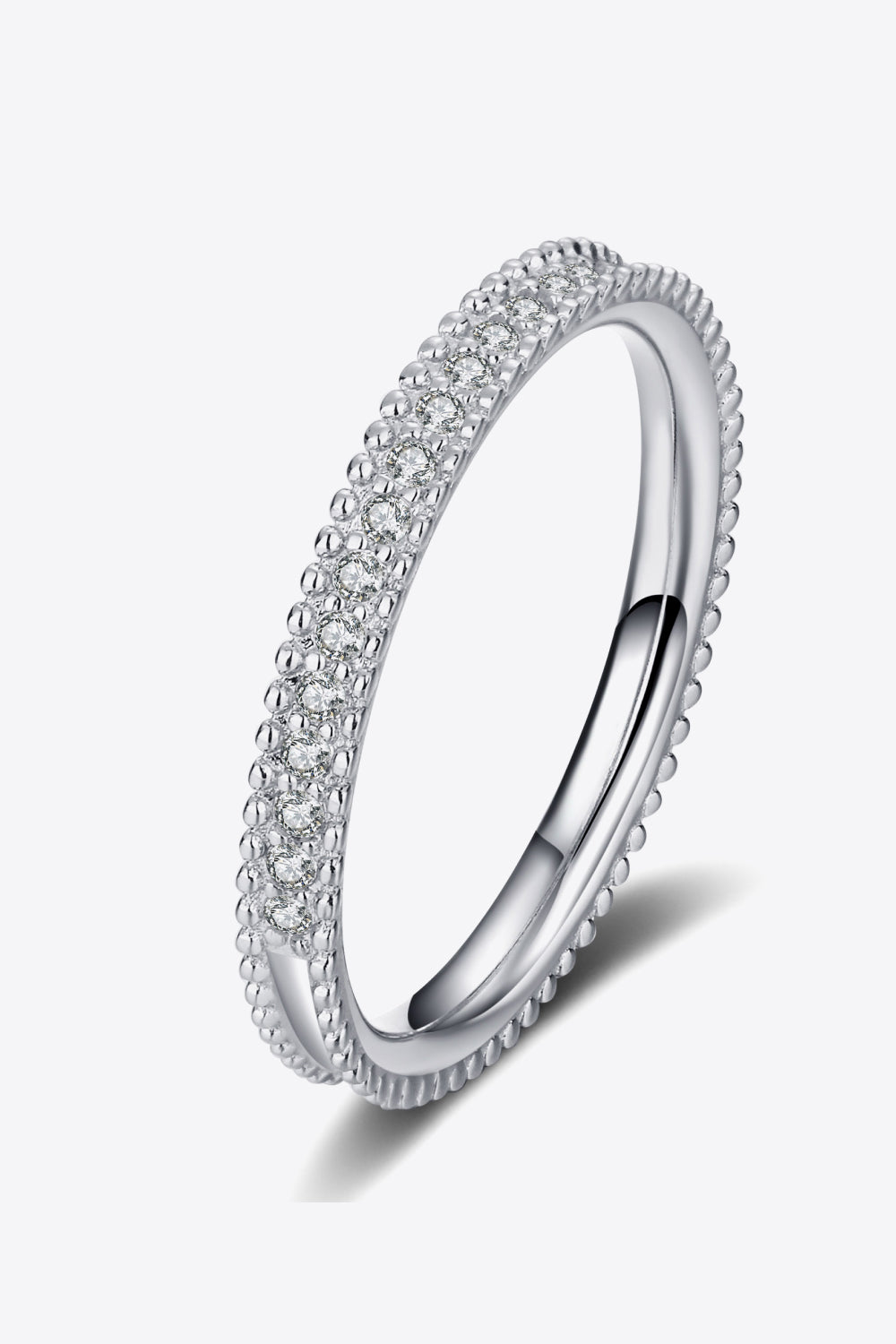 Drop Everything Now Moissanite Ring Silver a5e59c50e25c439399f16e7c86700e6a-Max Trendsi