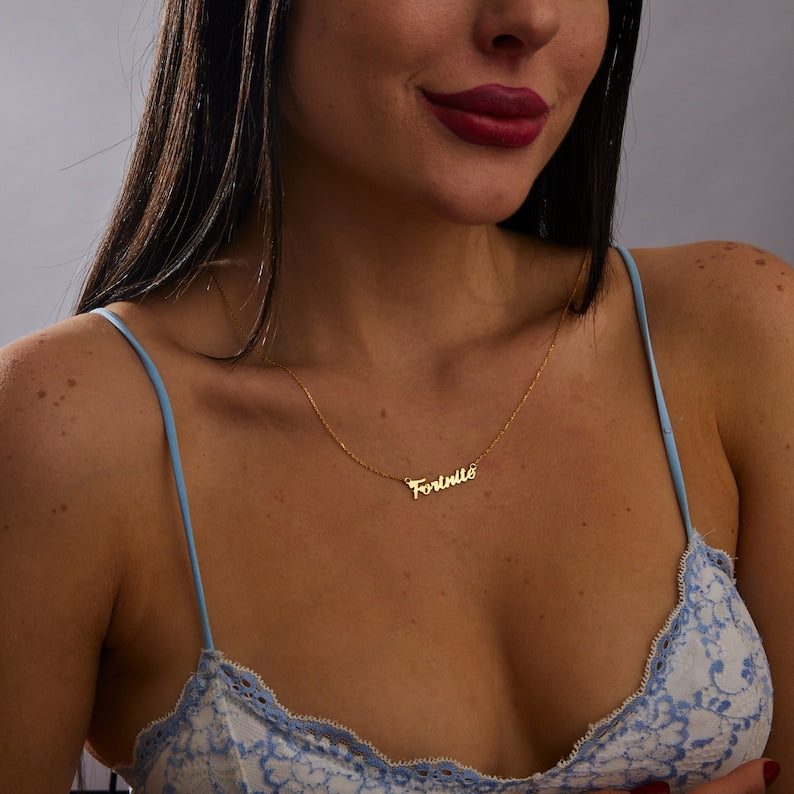 Novel Fashion Customizable Name Design Versatile Necklace S925 Silver ae86cd7c-9d70-4f30-a832-c4f6bc9387b1 Glownestbest