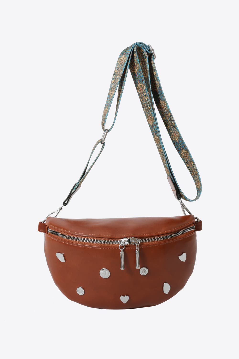 PU Leather Sling Bag Caramel One Size cbe5eba705b04f9783ae73a61bef02b6-Max Trendsi