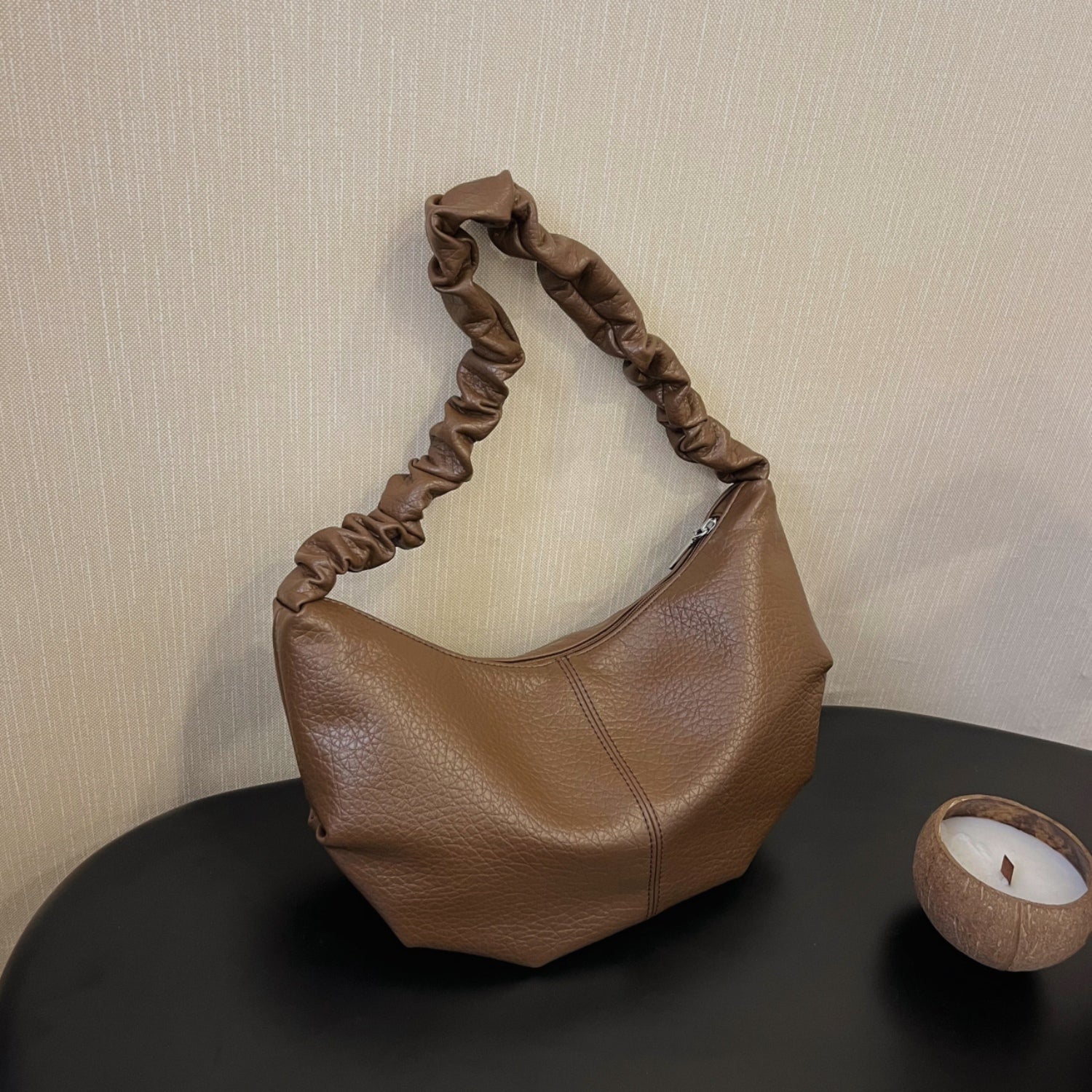 PU Leather Shoulder Bag Brown One Size cca7298a0d8a4a6aa3d3c2aa750f691d-Max Trendsi