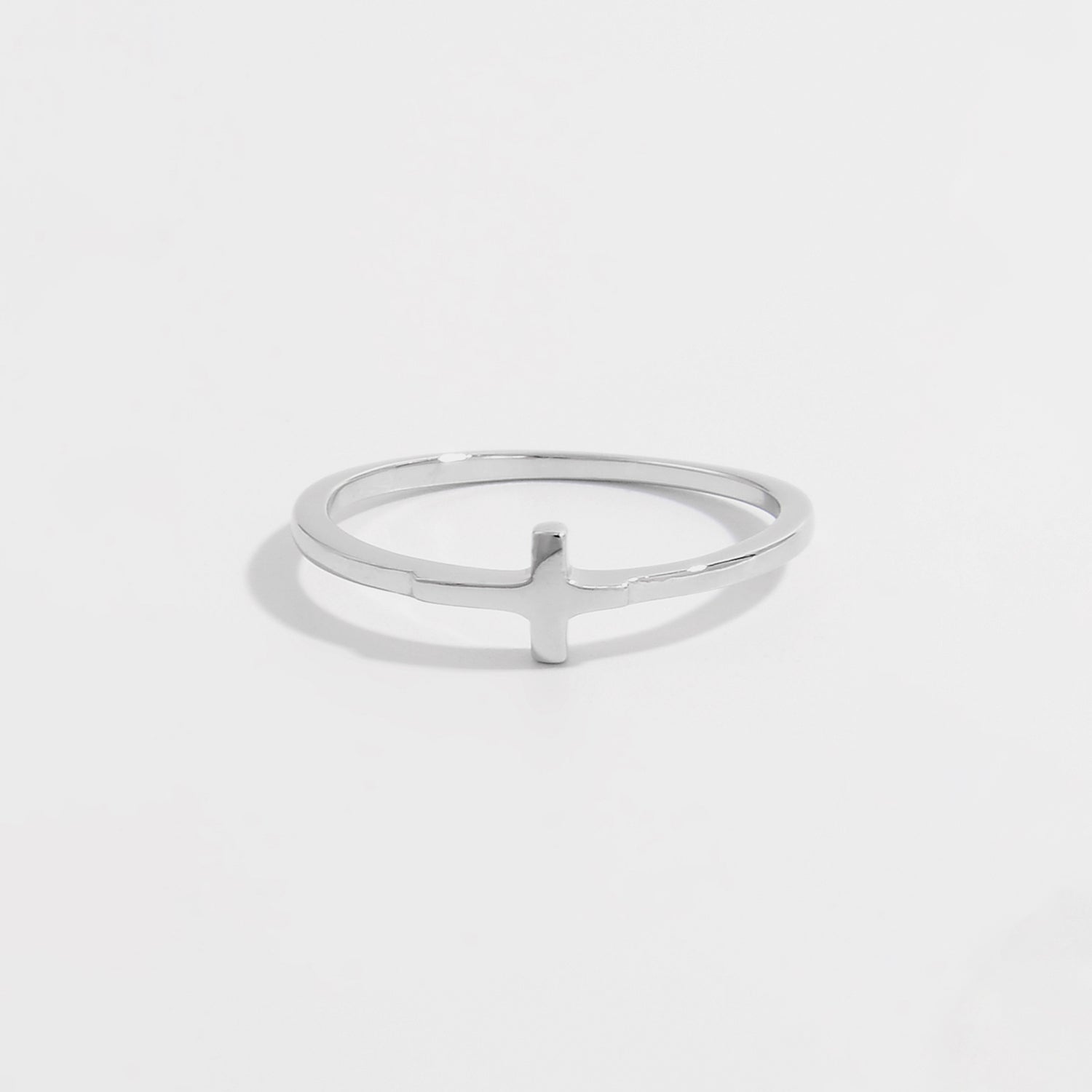 925 Sterling Silver Cross Ring Silver 0008ffb4-2f40-44df-9f15-41e79338d680-Max Trendsi