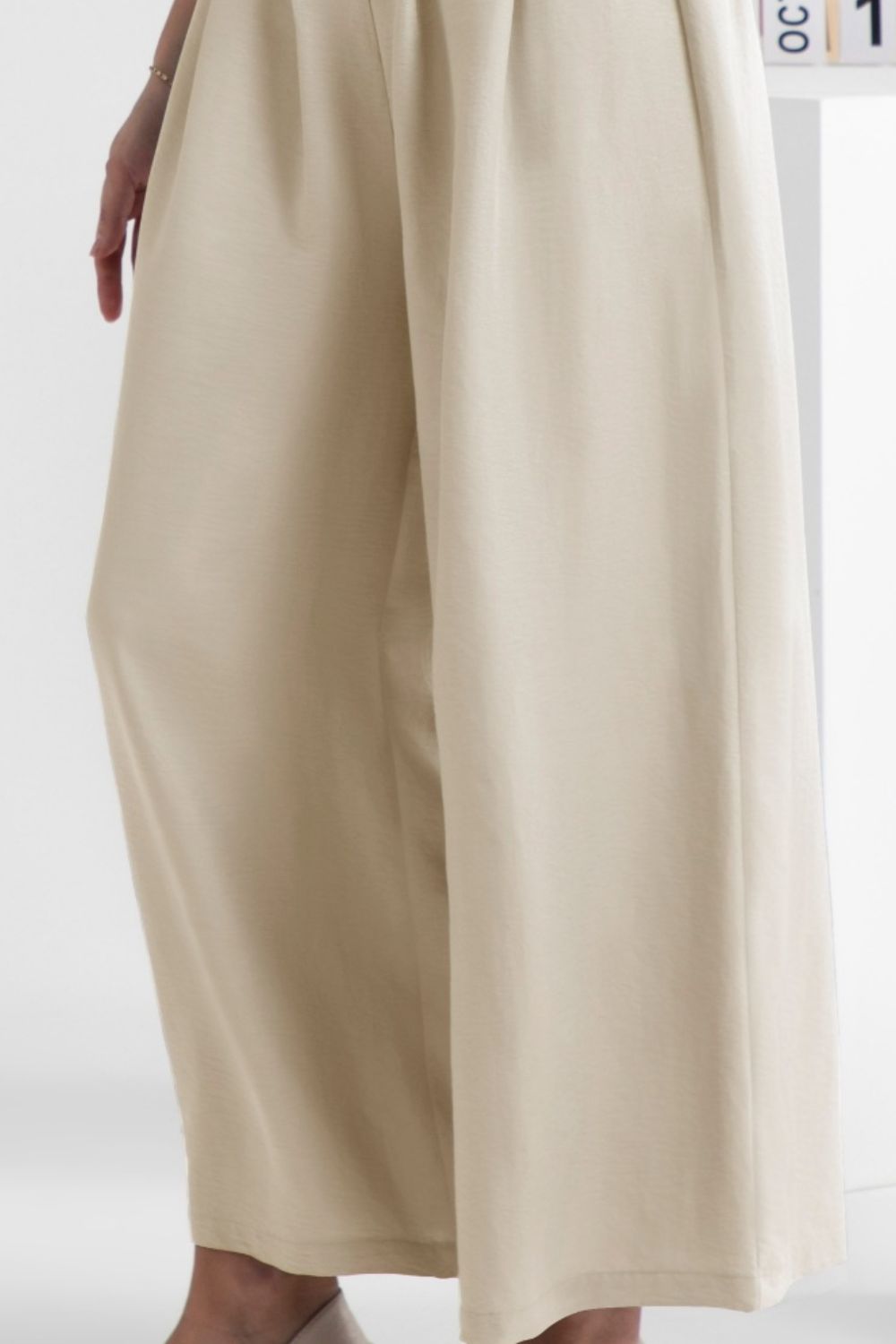 FAM-FAM Wide Leg Elastic Waist Pants 00f79786-c5d7-44f1-ab73-513180746743-Max Trendsi