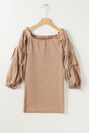 Ruched Off Shoulder Long Sleeve Dress 018f93d8ab244515aa606e5a4cdcfaba-Max Glownestbest