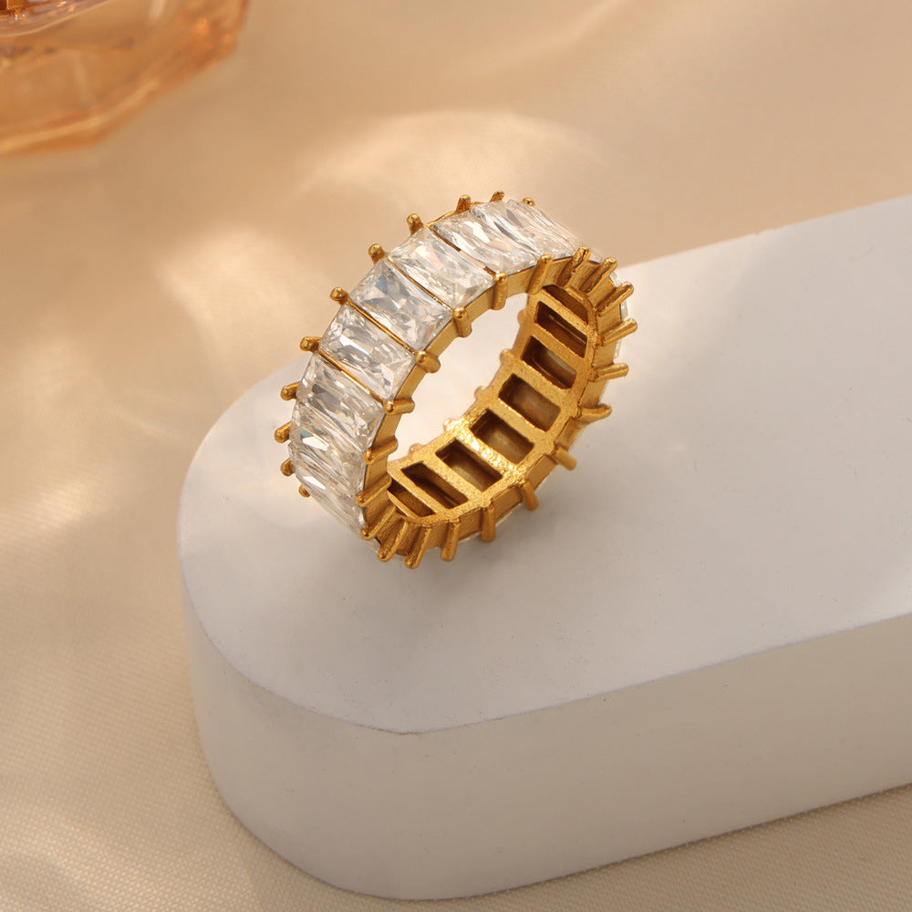 Titanium Steel Inlaid Zircon Ring 01947702-5c87-42fb-b018-66413d69bc80-Max Trendsi