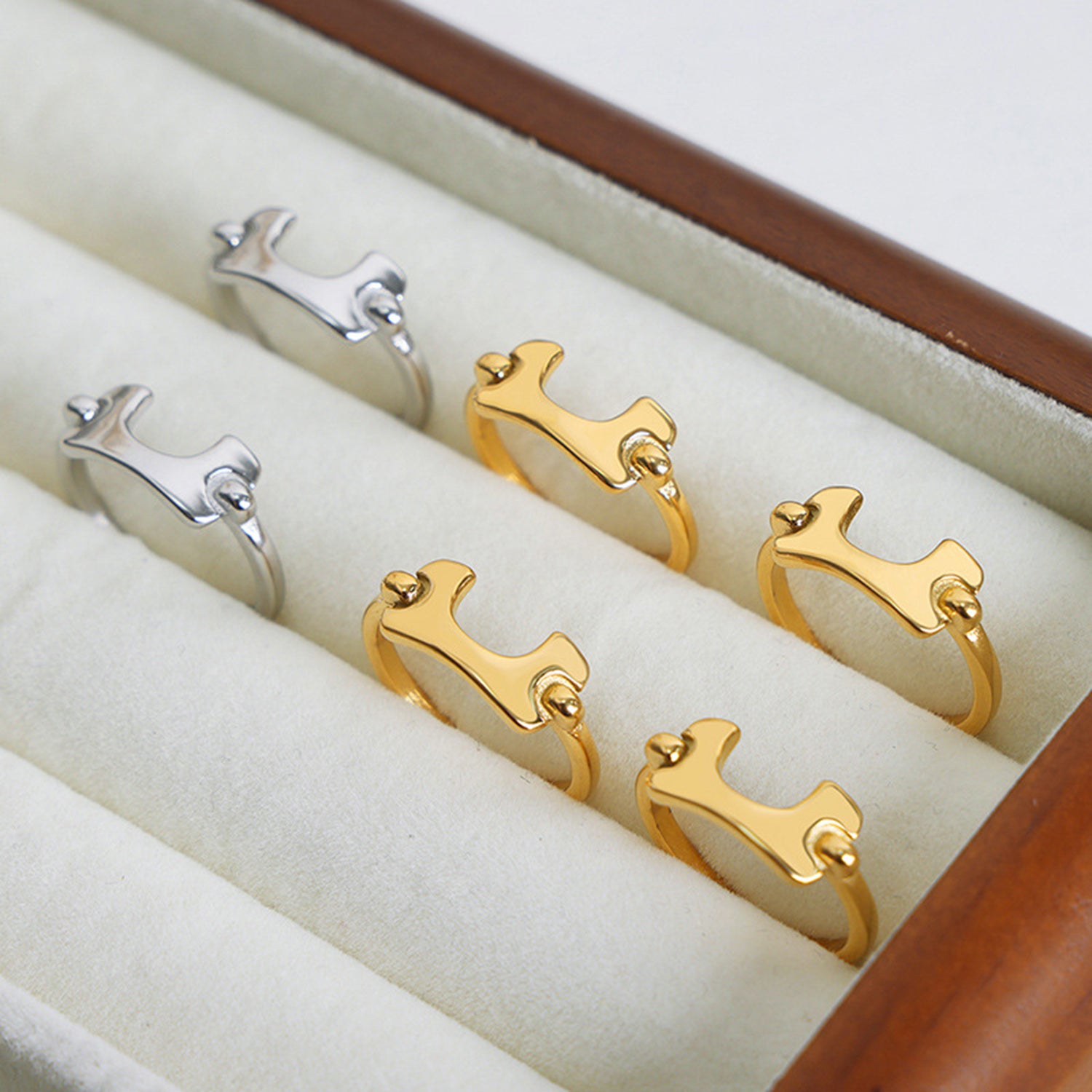 18K Gold-Plated Irregular Open Ring 02563e34-1875-4d7b-8e79-92de0bfe4d97-Max Trendsi