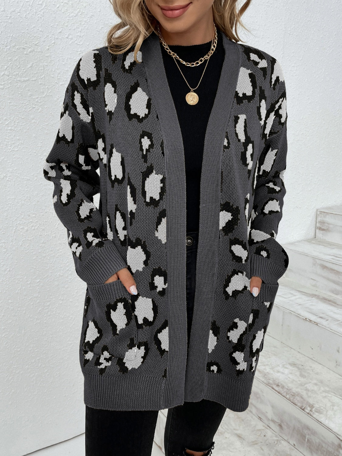 Leopard Open Front Dropped Shoulder Cardigan 025f54a6-f923-4c4b-8b98-a81b699be105-Max Glownestbest
