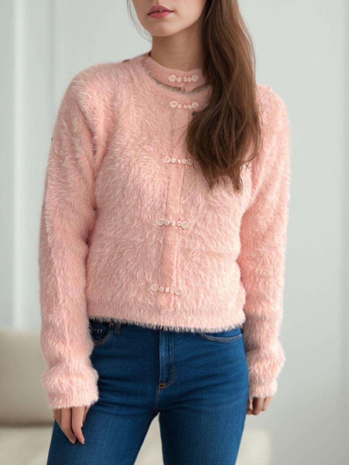 Cutout Knot Button Long Sleeve Cardigan 02766220-7ade-45be-bc4f-7f71c7027d61-Max Glownestbest