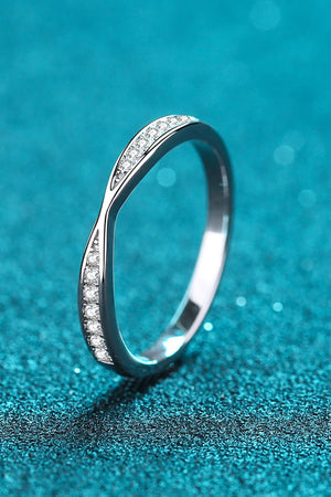 Moissanite Rhodium-Plated Ring 029fa2cd215846dc9f276990efc22d9b-Max Trendsi