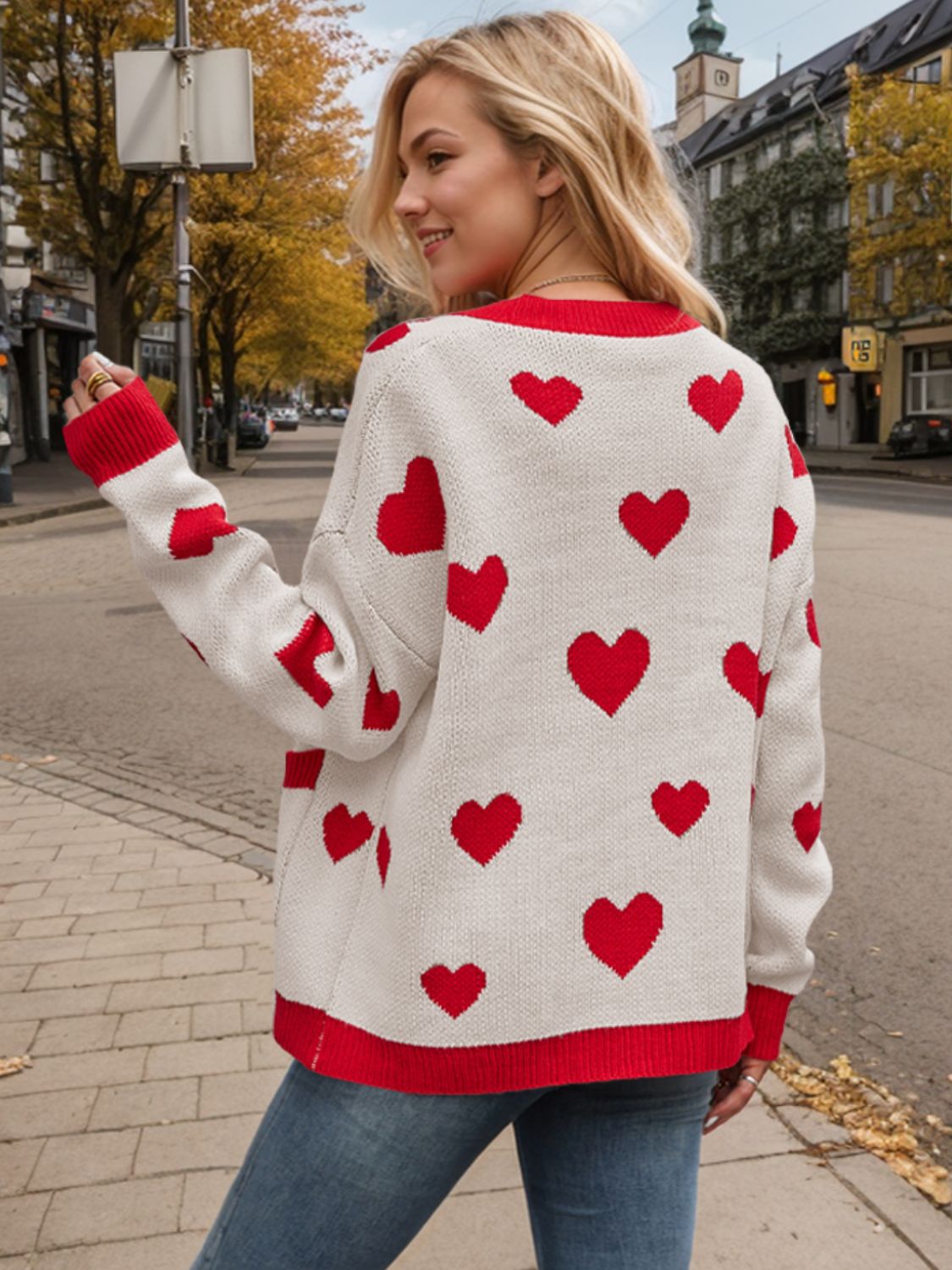 Heart Button Up Dropped Shoulder Long Sleeve Cardigan 0310d56b-5b35-4057-9728-18dd03250c6c-Max Glownestbest
