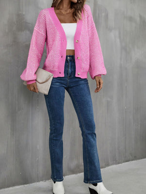 Angel Wings Heathered Lantern Sleeve Cardigan 035b1fe9fc294c6f8727312bcc2eb315-Max Glownestbest
