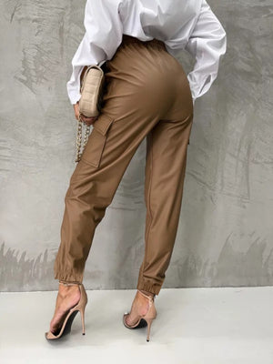 Tied High Waist Pants with Pockets 04ca3c84-dddd-4cb2-af7d-76f314a2f2c6-Max Trendsi