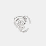 Titanium Steel Spiral Shape Ring Silver One Size 04d8075d-86c9-4c47-9937-73fccb10166a-Max Trendsi
