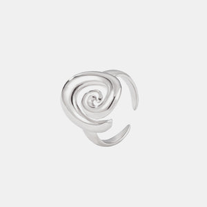 Titanium Steel Spiral Shape Ring Silver One Size 04d8075d-86c9-4c47-9937-73fccb10166a-Max Trendsi