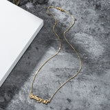 Noble Dazzling Butterfly Custom Name Necklace Gold 05c6a140-b64a-4846-afac-8b949f921bc4 Artshiney