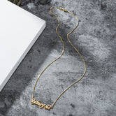 Noble Dazzling Butterfly Custom Name Necklace Gold 05c6a140-b64a-4846-afac-8b949f921bc4 Artshiney