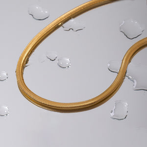 18K Gold Simple Snake Chain Necklace 05e75531-26af-403e-a3e4-e6bcb8f59cc3 Glownestbest