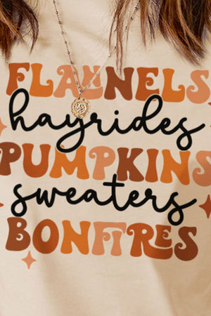 Glownestbest ® | Fall Vibes Graphic Round Neck T-Shirt 05fe8d59ef5d48589c4c10450daabafa-Max Glownestbest
