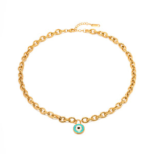 18K Gold Noble Atmosphere Concentric Circle Design Versatile Necklace Only 0686ac86-ceb7-4b7a-a790-623167ff679e Artshiney