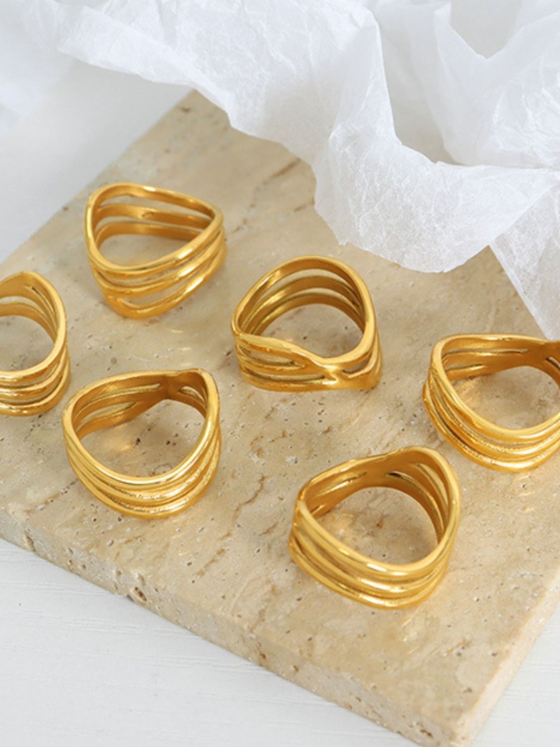 Titanium Steel Three-Layered Ring 07fa992f-6808-4823-926d-8139a541bf03-Max Trendsi