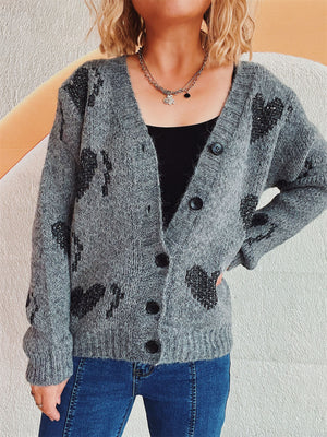 Heart Button Up Long Sleeve Cardigan 0838569d-4c2b-45ab-99da-9507ab0a191b-Max Glownestbest