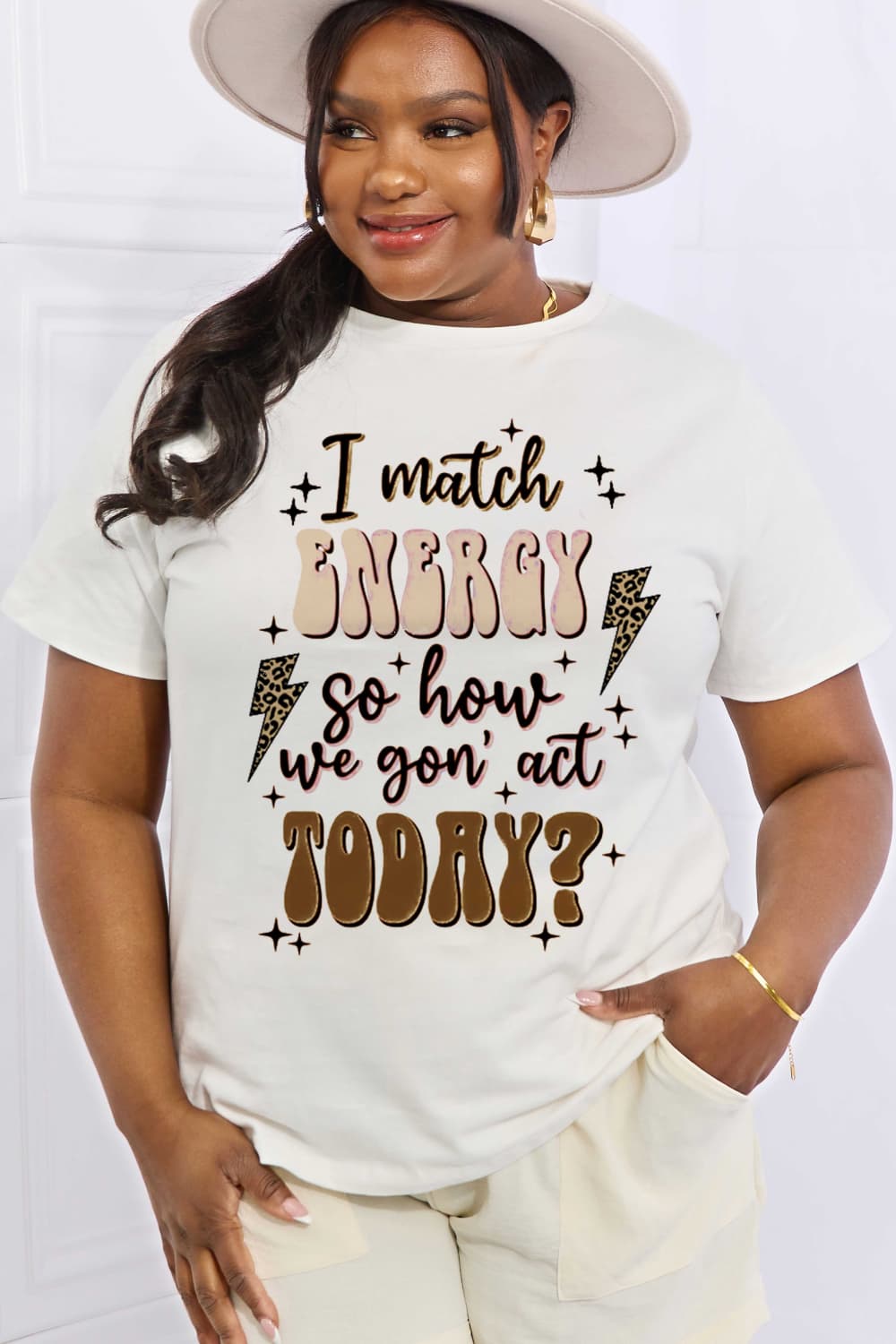 Glownestbest ® | Simply Love Full Size Round Neck Graphic Cotton Tee 08963358ce8949b4a768284a986b1bdd-Max Glownestbest