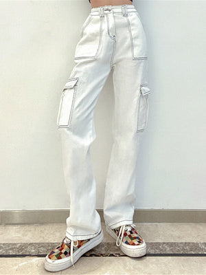 Straight Jeans with Pockets 09429bebaab74def8877dca4048f2ee1-Max Trendsi