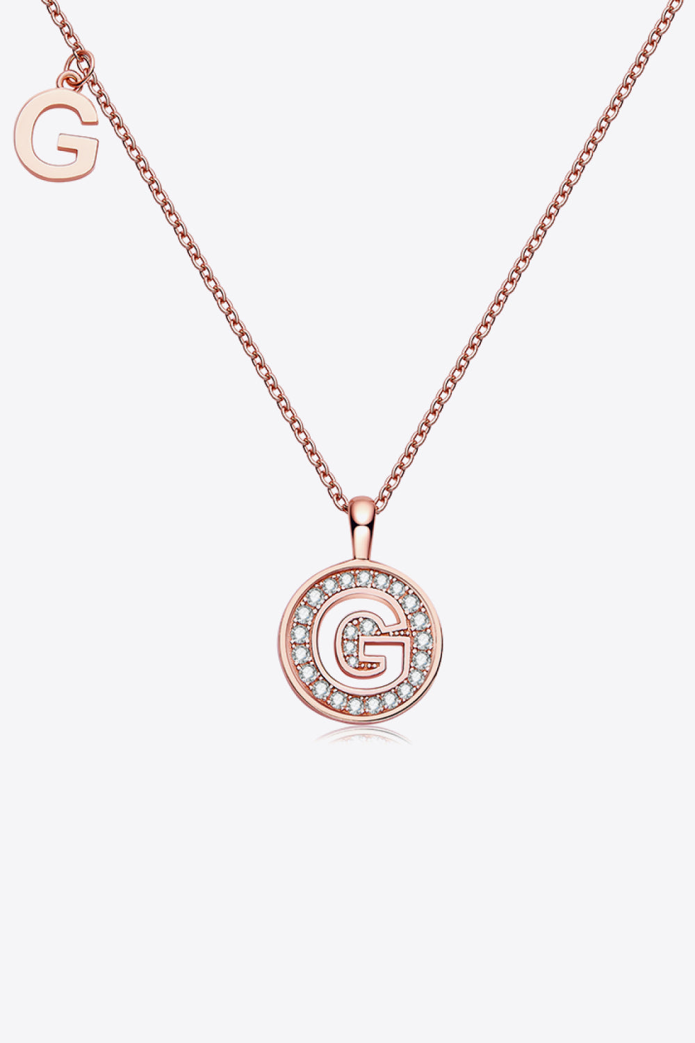 Moissanite A to J Pendant Necklace G One Size 09fb662093cf4b4f984fff8f3e67eda3-Max Trendsi