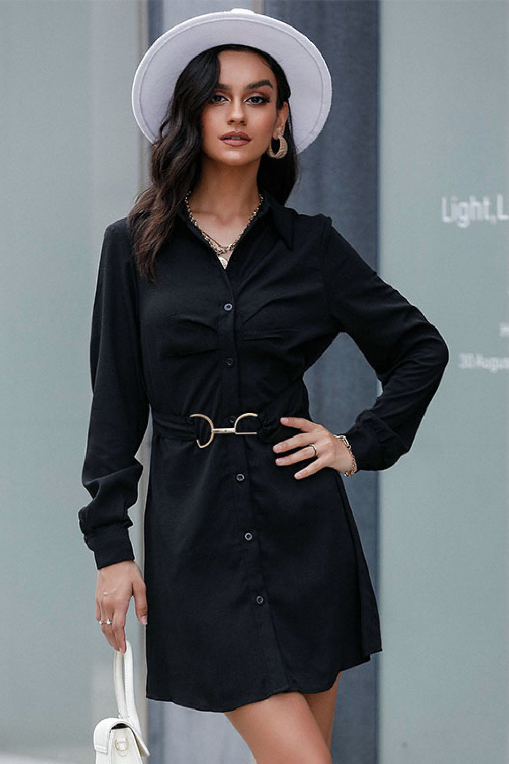 Perfee Belted Mini Shirt Dress 0a64c17002a84fd7a527bb083b2d7fa0-Max Glownestbest