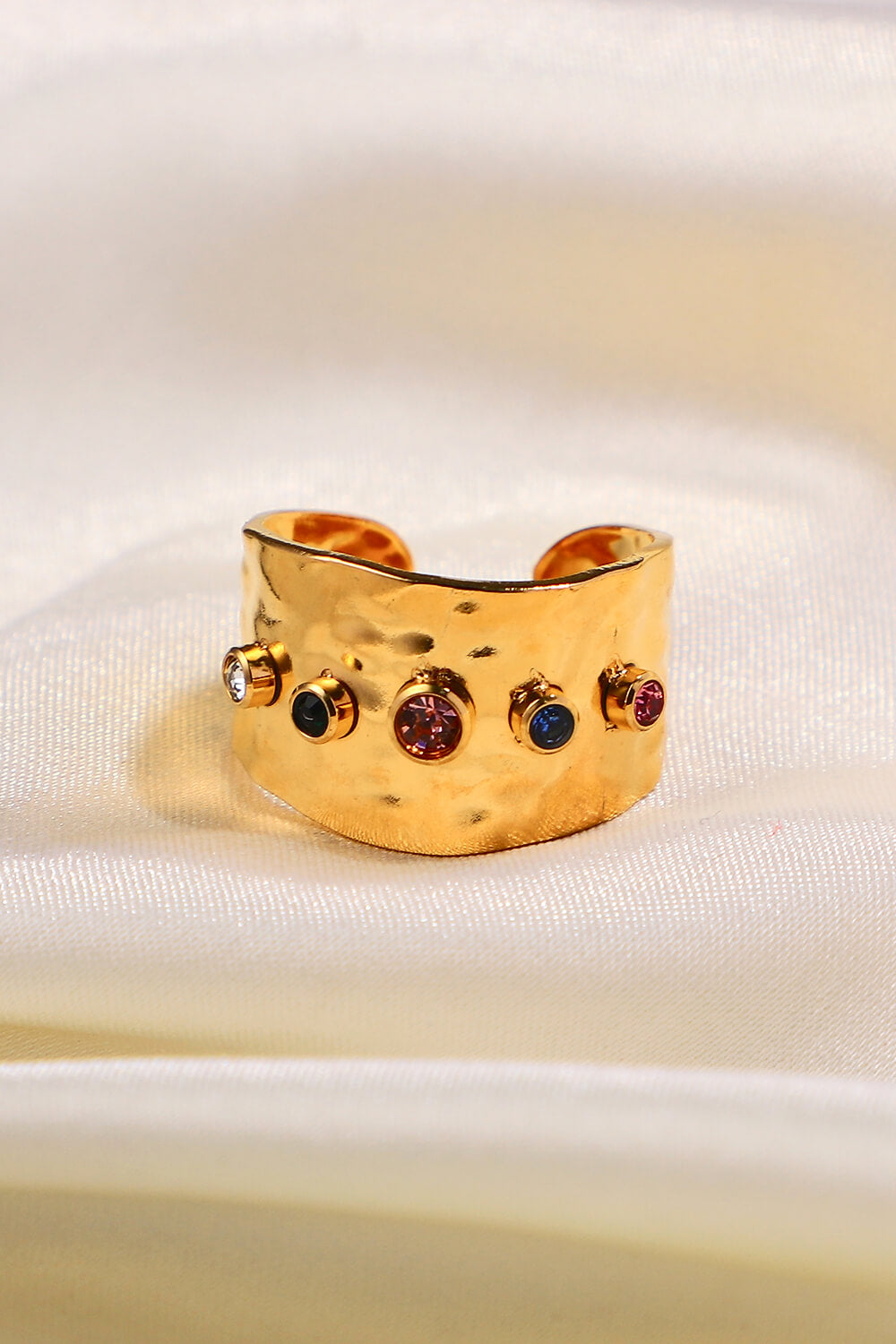 18K Gold-Plated Zircon Ring 0a75ec547de64f8682397a51185c8a82-Max Trendsi