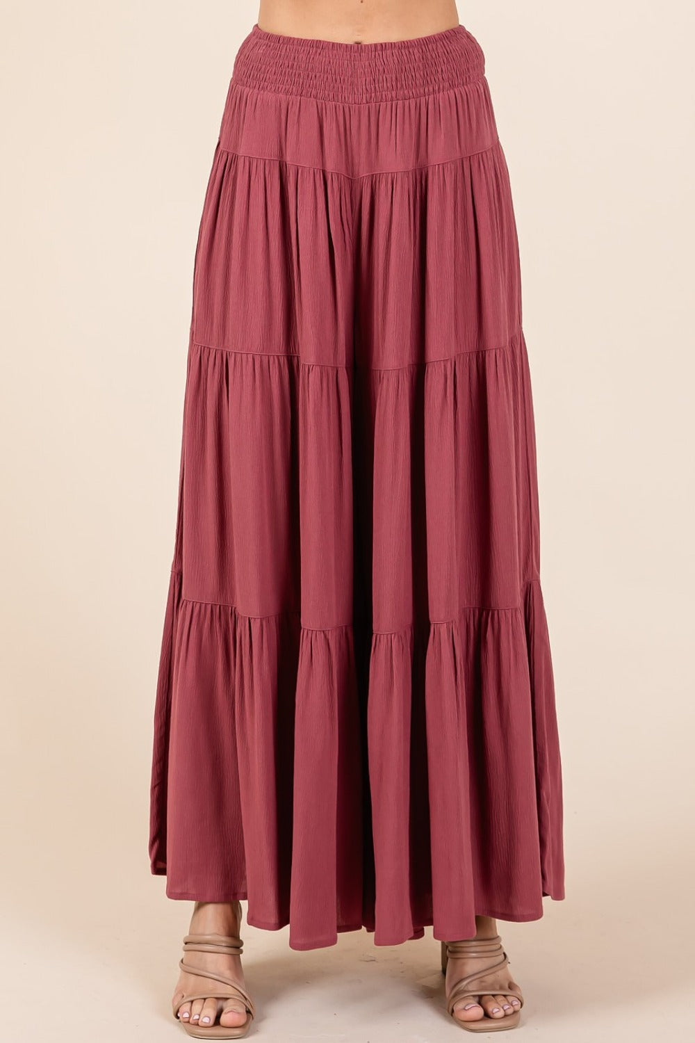 Mittoshop Tier Detail Smocked Elastic Waist Wide Leg Pants 0a9dad57-ff7b-4159-9e9b-812b1bdbbfa8-Max Trendsi