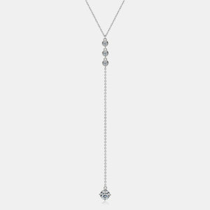 1.3 Carat Moissanite 925 Sterling Silver Drop Necklace 0ac07094-6b11-4526-a91b-22b748c889bc-Max Trendsi