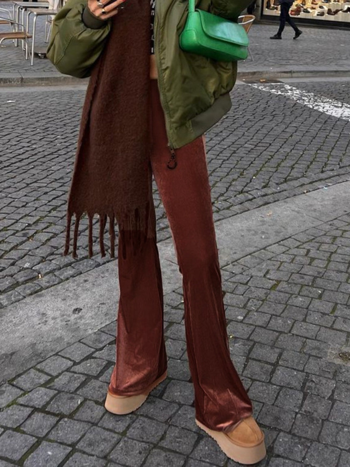 High Waist Flare Pants 0c679d77-9df9-45a0-beb5-fc8756d139b9-Max Trendsi