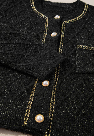 Round Neck Button Up Long Sleeve Cardigan 0d7a72f4-2b43-4a59-a6f7-2fcc9b797f87-Max Glownestbest