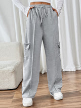 Perfee Drawstring Wide Leg Pants with Pockets Gray 0d9f8e84-4b34-4bbb-a752-bbebecfcda0e-Max Glownestbest