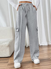 Perfee Drawstring Wide Leg Pants with Pockets Gray 0d9f8e84-4b34-4bbb-a752-bbebecfcda0e-Max Glownestbest