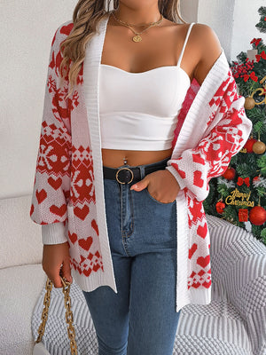 Pocketed Open Front Long Sleeve Cardigan 0dd6c0eb-a1f9-428f-8ab7-a68676236062-Max Glownestbest