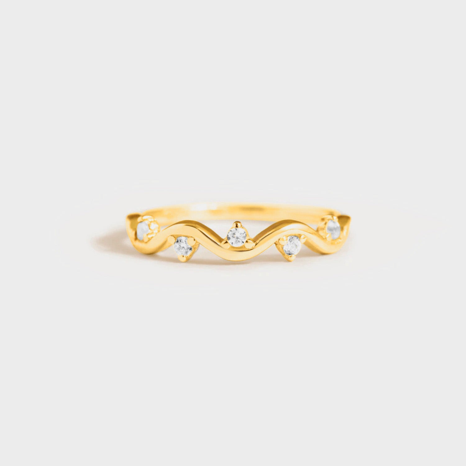 925 Sterling Silver Inlaid Zircon Ring Gold 0dead7e6-d270-4e15-9759-5b6bf48d5f63-Max Trendsi