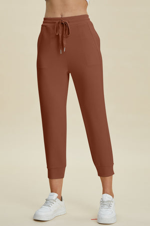 Basic Bae Full Size Air Scuba Drawstring High Waist Cropped Pants Caramel 0e255709-ef2c-4299-96da-823248261463-Max Trendsi