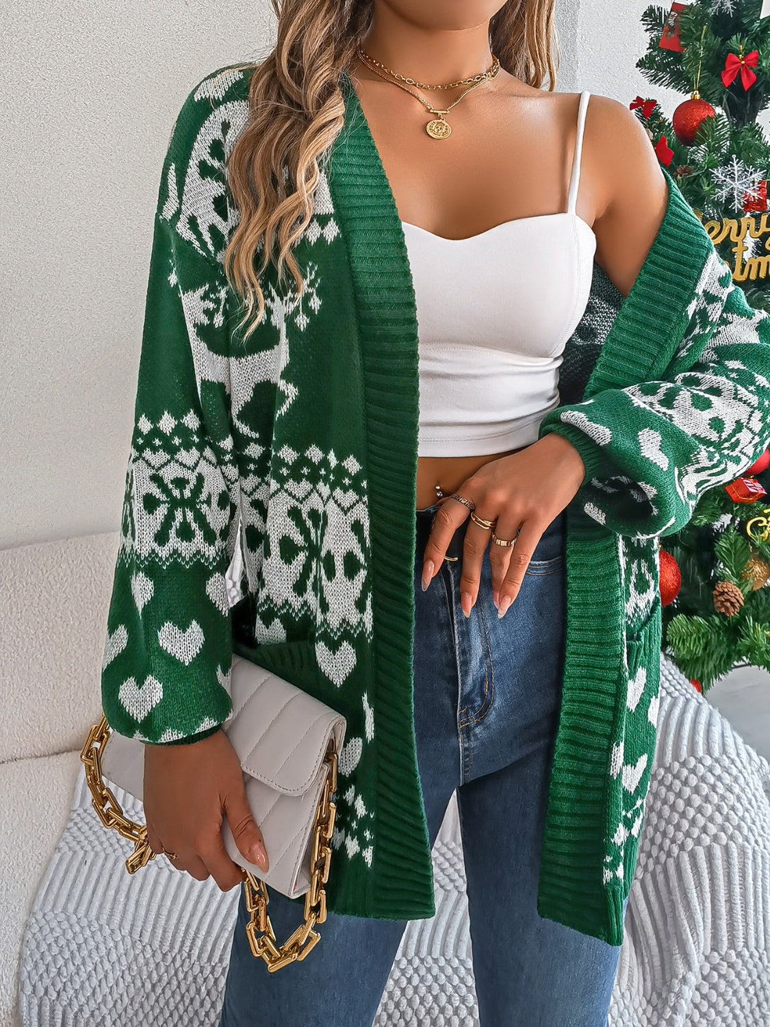Pocketed Open Front Long Sleeve Cardigan 0e670e72-ae7d-4c0d-8454-338c79920cfc-Max Glownestbest
