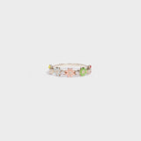 Flower Shape 925 Sterling Silver Zircon Ring Silver 0eb61dac-d711-48cc-890d-ce96677b6690-Max Trendsi