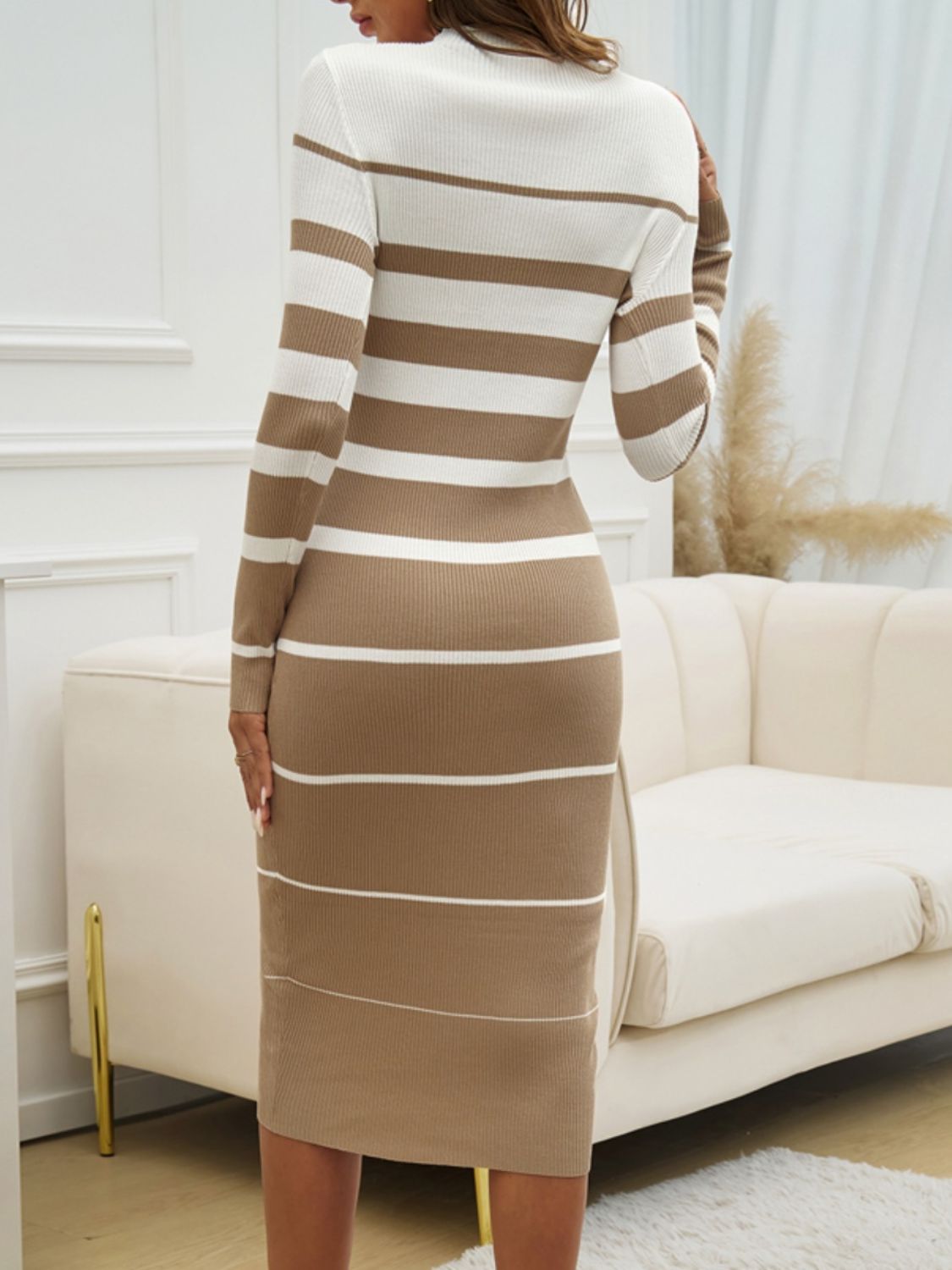 Devine Color Block Round Neck Long Sleeve Midi Dress 0ed0e0cd-a8f3-4a28-abe1-a9b870a23b1e-Max Glownestbest