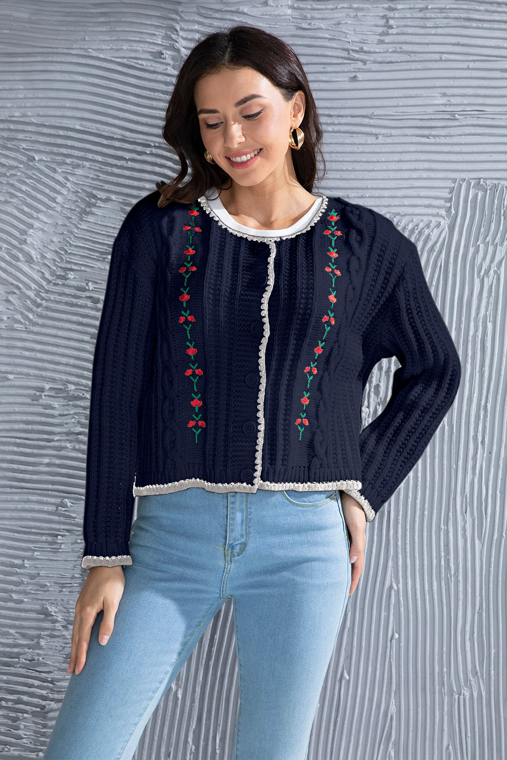 Graphic Cable-Knit Button Up Cardigan 0fb41a02-292e-4b36-8632-740abbb75a9c-Max Glownestbest