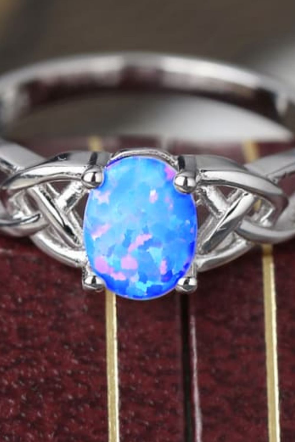 Crisscross 4-Prong Opal Ring 0fd2ad8446414a0484ac86add038a53c-Max Trendsi