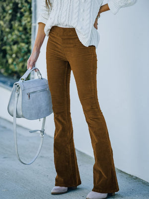 High Waist Bootcut Pants 10880ea3946a46fdbef12898a7fcc18d-Max Trendsi