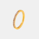 Titanium Steel Inlaid Zircon Ring Gold 10c1650a-3839-4427-bc2b-514741d001b8-Max Trendsi