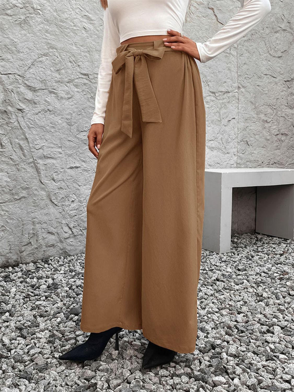 Perfee Tied High Waist Wide Leg Pants 10e4d4ca-94d2-4d7a-9449-4a848283c705-Max Trendsi